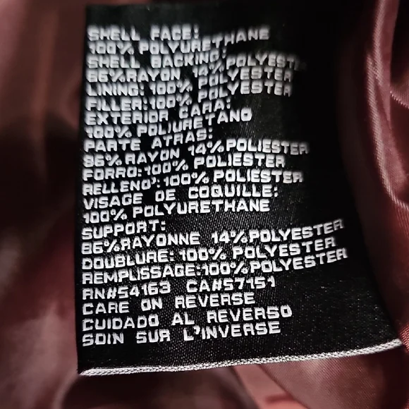 Guess Red Leather Biker Jacket with Asymmetrical Zipper - Picture 6 of 17